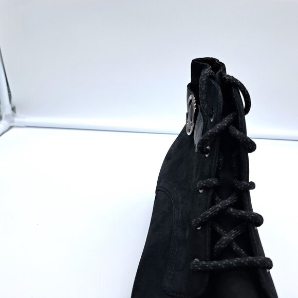 Munro Women's Buckley Black Nubuck Leather Boots - Size 9.5W - Picture 8 of 13